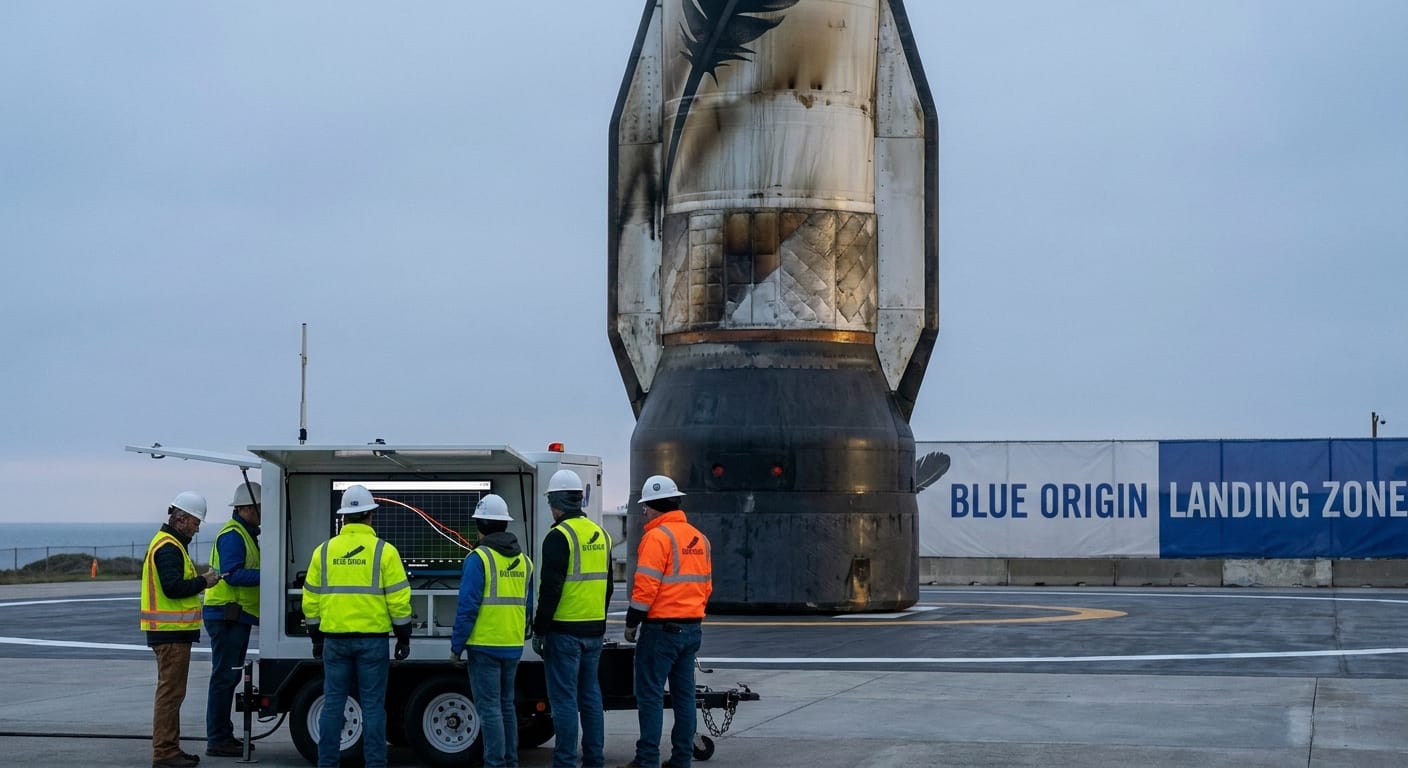Blue Origin Reuses New Glenn Booster, Botches Satellite Orbit